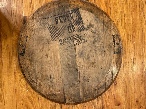 Vintage Kentucky State Seal Engraved Reclaimed Bourbon Barrel Head